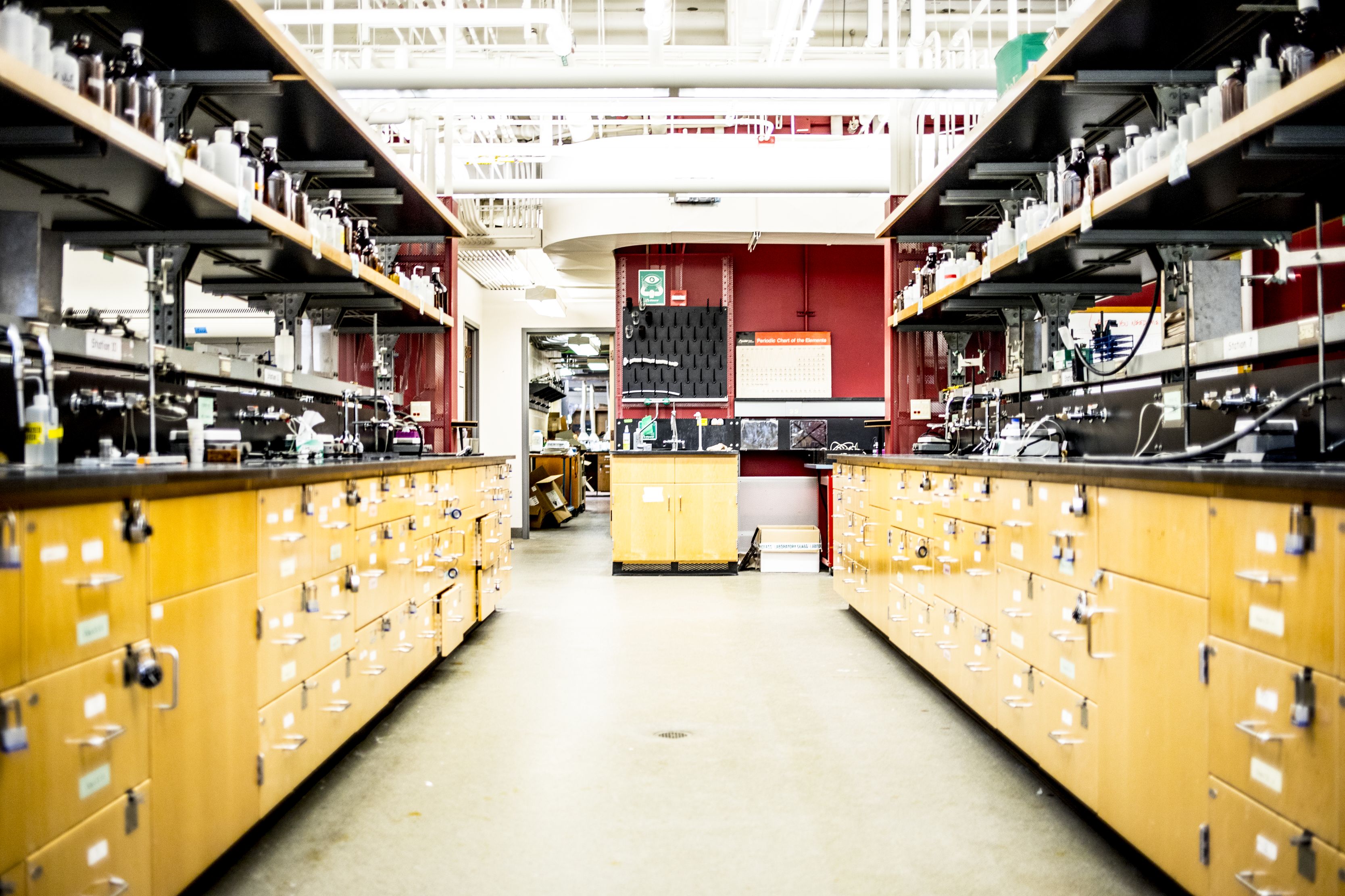 view of a research laboratory