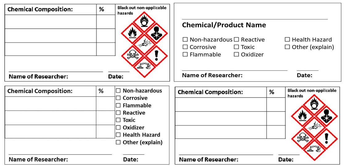 Download Secondary Chemical Container Labels Ehs