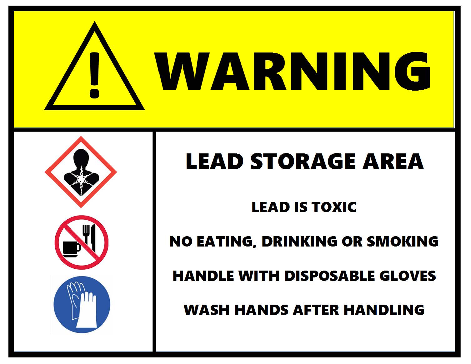 Warning Dangerous Chemicals Use Protective Equipment Safety Sign 