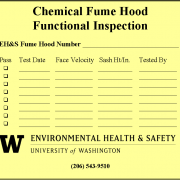 Fume Hood Performance Tests