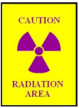 Caution Radiation Area sign