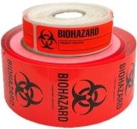 rolls of biohazard warning labels