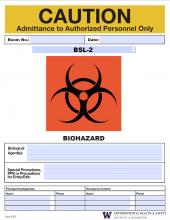 image of the biohazard warning sign