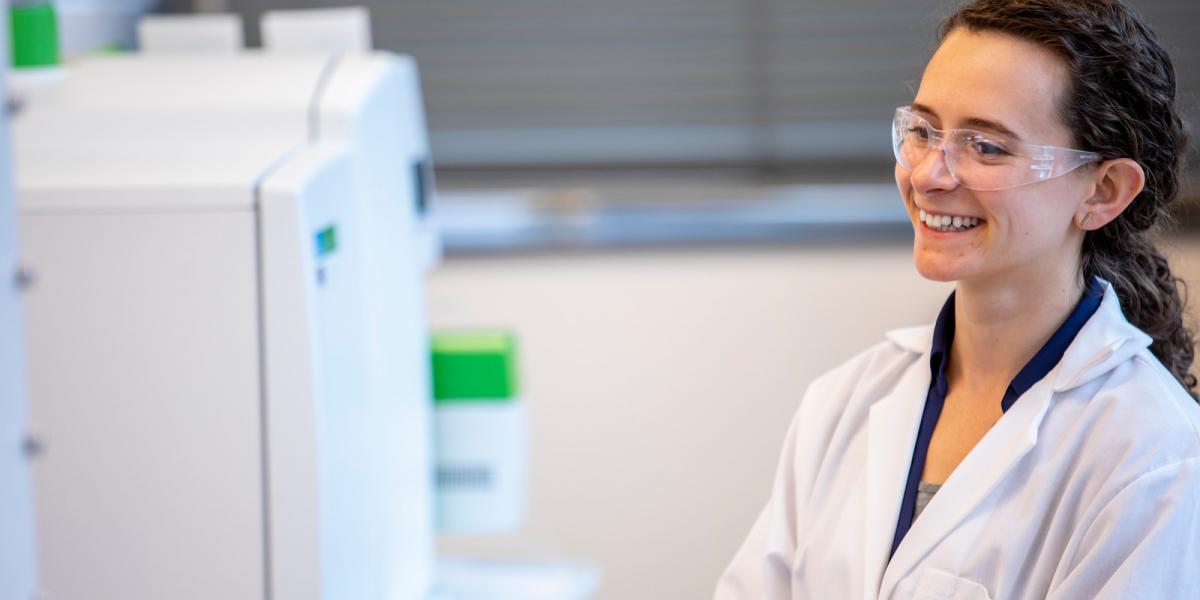 researcher in lab coat researcher in lab coat