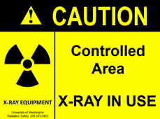 Caution X-Ray in Use sign